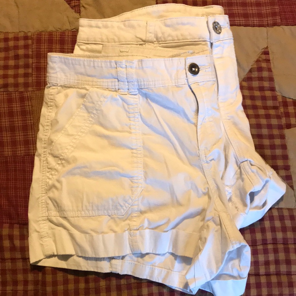 a.n.a. A New Approach (set of 2) White Shorts!